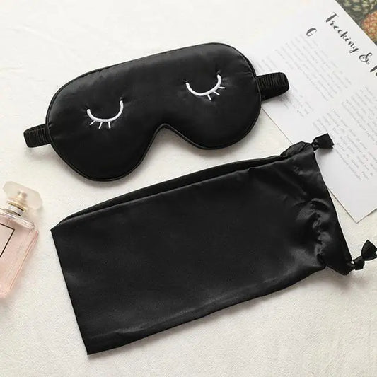 Silk Eye Mask with Elastic Band for Comfortable Sleep