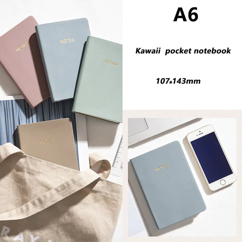 A6 Mini Pocket Notebook - Portable Notepad