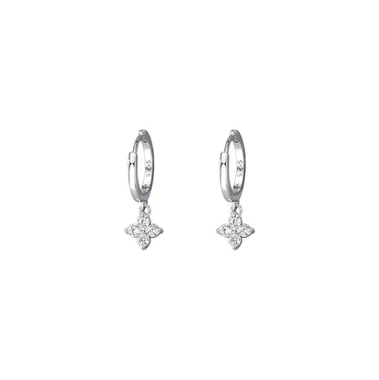 Sterling Silver Floral Sweet Earrings