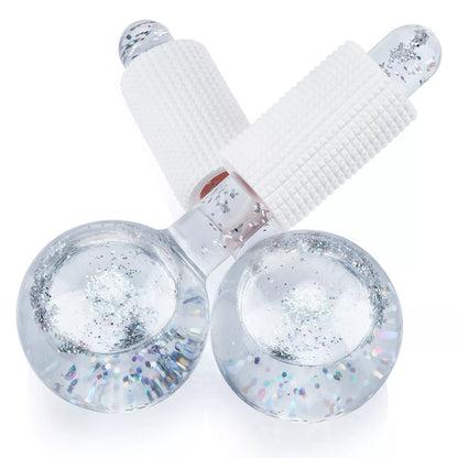 2023 Facial Cooling Globes - Crystal Roller Balls for Face and Eye Massage, Skin Care